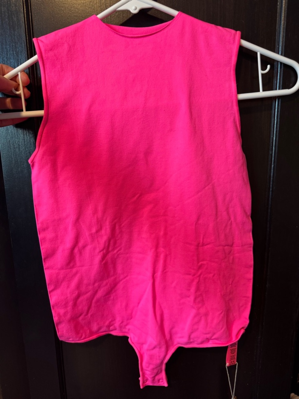 SKIMS Hot Pink Sleeveless Bodysuit